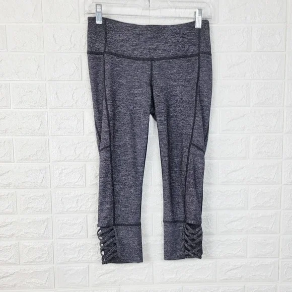 11: ATHLETA Mind Over Mat Capri Leggings | Charcoal | Size- S - Picture 5 of 13